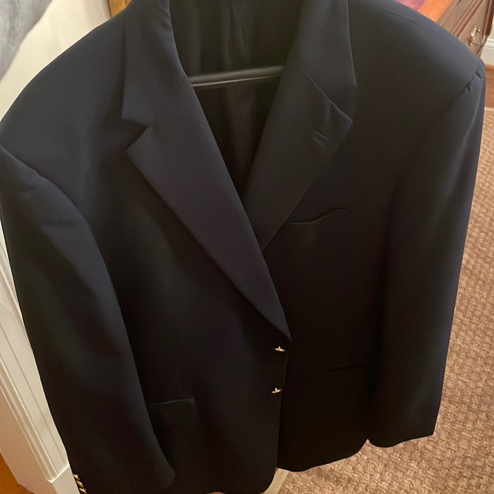Men’s navy blue Burberry blazer 46 long